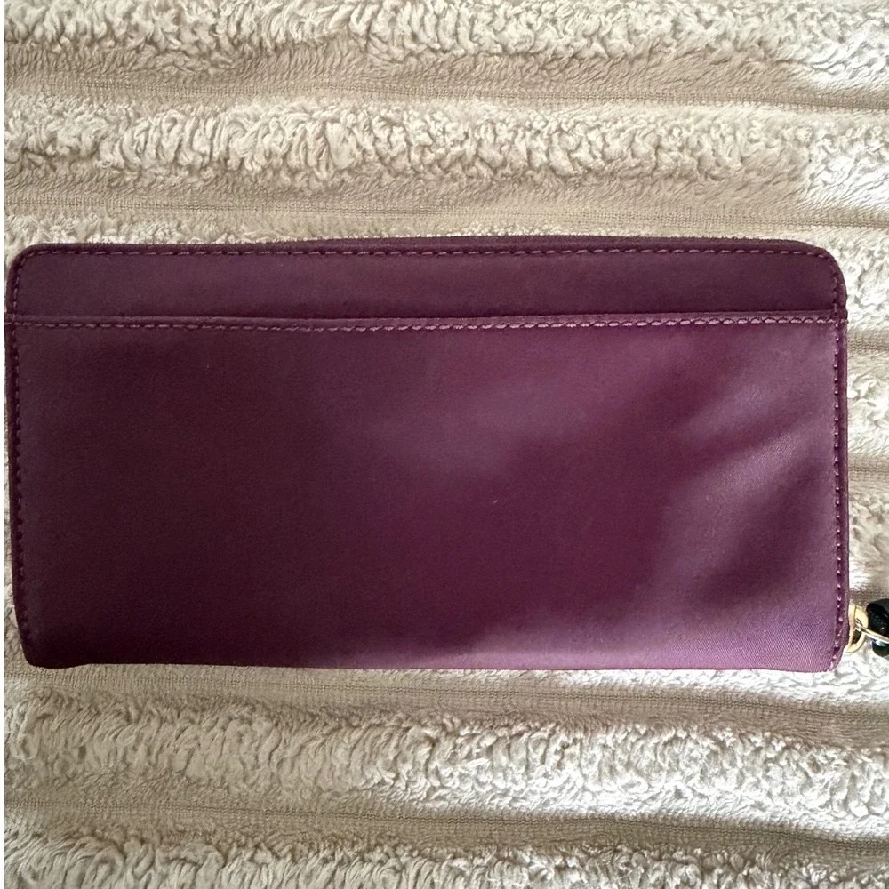 Kate Spade New York Wilson Road Embellished Wallet in deep‎ plum Jeweled